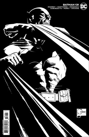 Batman (2016) issue 131-G Joe Quesada 1:100 Black & White Cardstock Cover