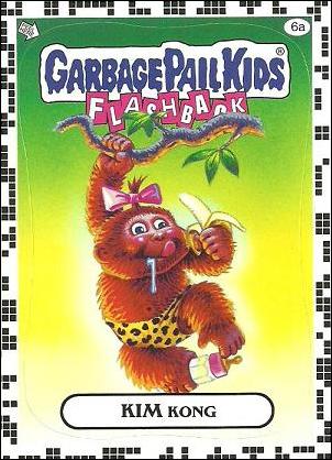 Garbage Pail Kids: Flashback Series 2 (White Border Base Set) card 6a Kim Kong