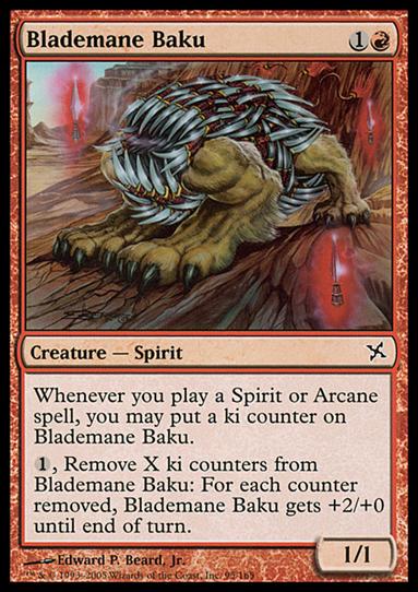 Magic the Gathering: Betrayers of Kamigawa (Base Set) card 95 Blademane Baku