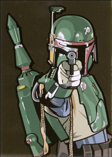 Star Wars Galaxy: Series 5 (Foil Subset) card 2-B Boba Fett Bronze Foil