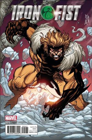 Iron Fist (2017) issue 5-B Jim Lee X-Men Trading Card Cover
