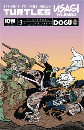 Teenage Mutant Ninja Turtles / Usagi Yojimbo: WhereWhen issue 3 Stan Sakai Cover