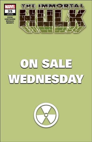 Immortal Hulk issue 35-B On Sale Wednesday Cover