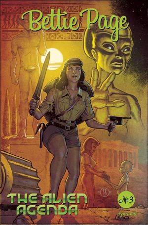 Bettie Page: The Alien Agenda issue 3-C Stephane Roux Cover