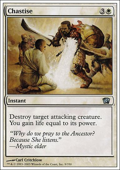 Magic the Gathering: 8th Edition (Base Set) card 9 Chastise