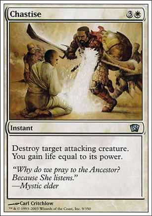 Magic the Gathering: 8th Edition (Base Set) card 9 Chastise