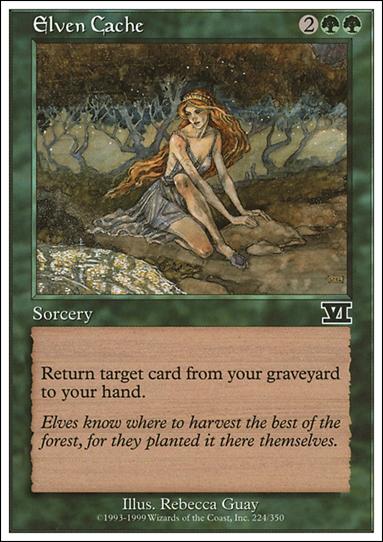 Magic the Gathering: 6th Edition (Base Set) card 224 Elven Cache