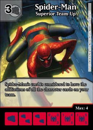 Marvel Dice Masters  Avengers Infinity Gauntlet card 148 Spider-Man: Superior Team-Up
