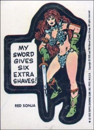 Marvel Super Heroes Stickers (Base Set) card NN25 Red Sonja - 