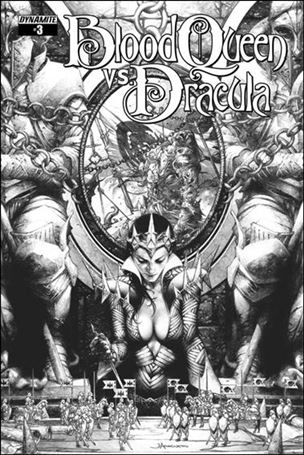 Blood Queen vs Dracula issue 3-C Jay Anacleto 1:10 Black & White Cover
