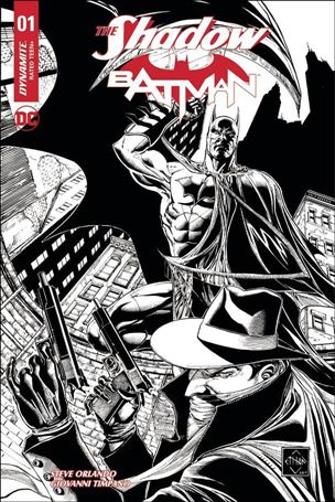 Shadow / Batman issue 1-O Ethan Van Sciver 1:75 Black and White Cover