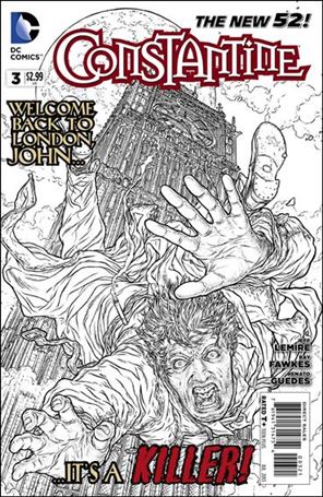 Constantine issue 3-B 1:25 Black and White Cover