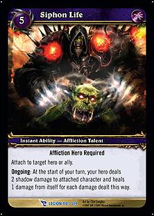 World of Warcraft: March of the Legion (Base Set) card 110 Siphon Life