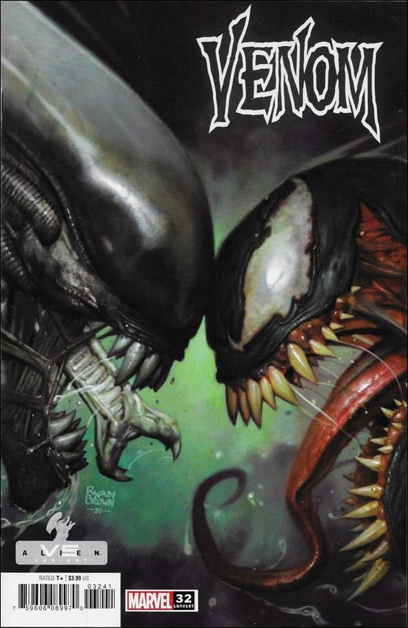 Venom (2018) issue 32-C Ryan Brown Marvel vs Alien Cover