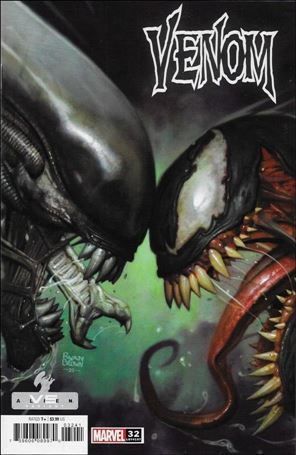 Venom (2018) issue 32-C Ryan Brown Marvel vs Alien Cover