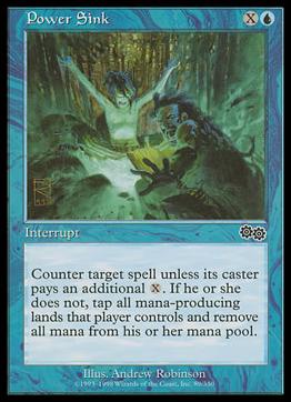 Magic the Gathering: Urza's Saga (Base Set) card 89 Power Sink