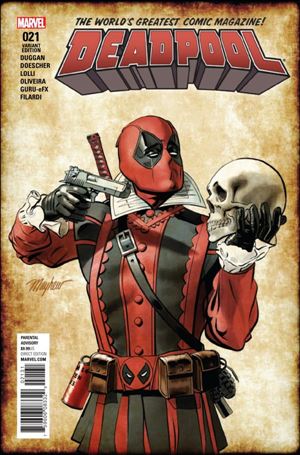 Deadpool (2016) issue 21-C Mike Mayhew Shakespeare Cover