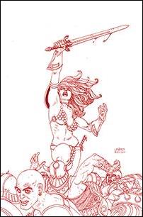 Red Sonja: Price of Blood issue 1-S Joseph Michael Linsner Red Line Art Virgin Cover