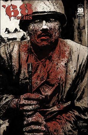 '68 Scars issue 2-B Nat Jones Black White & Red Cover