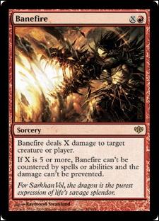 Magic the Gathering: Conflux (Base Set) card 58 Banefire