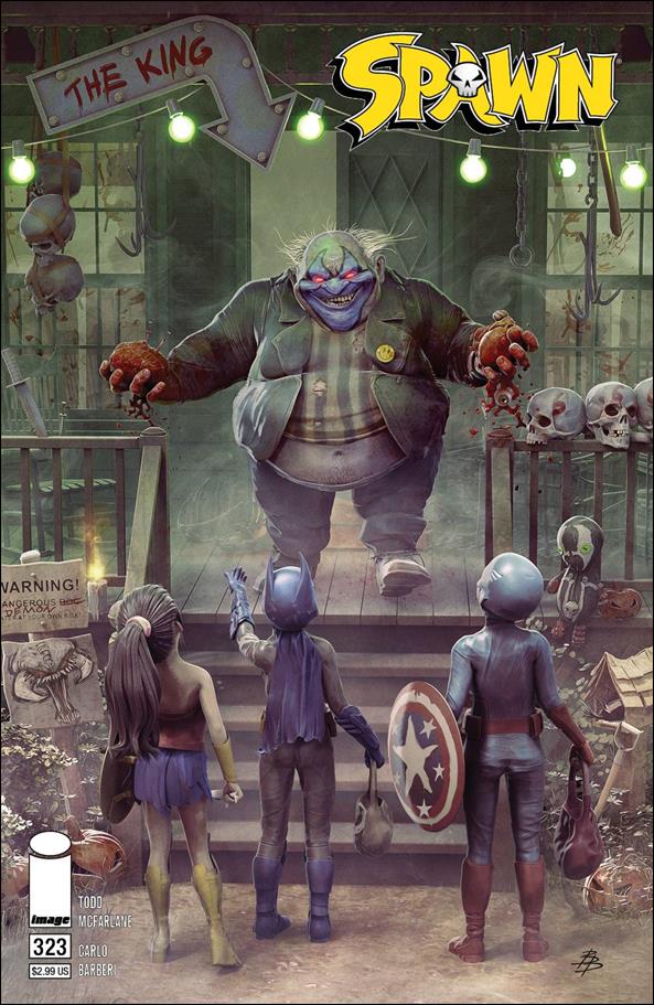 Spawn issue 323-C Bjorn Barends Clown Cover