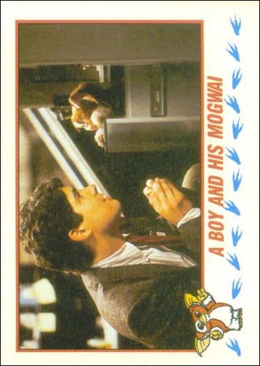Gremlins 2: The New Batch (Base Set) card 29 A Boy And His Mogwai
