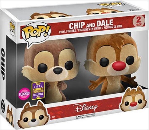 POP! Disney Multi-Packs figure nn24-B Chip and Dale (Flocked) Summer Convention