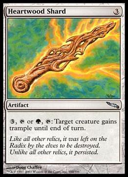 Magic the Gathering: Mirrodin (Base Set) card 184 Heartwood Shard