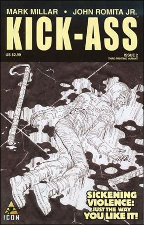 Kick-Ass (2008) issue 2-C Sketch Cover (3rd Printing)