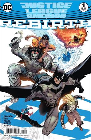 Justice League of America: Rebirth issue 1-B Ryan Ottley Cover