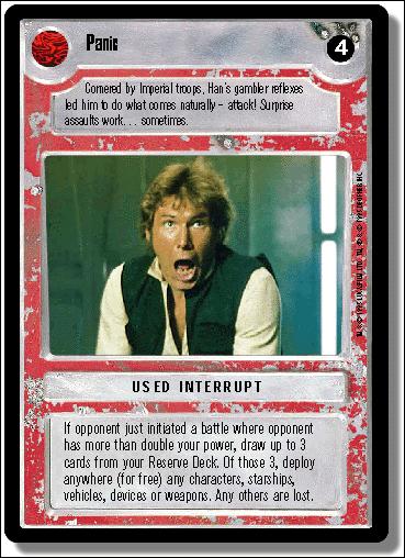 Star Wars: Premiere Limited (Base Set) card 273 Panic