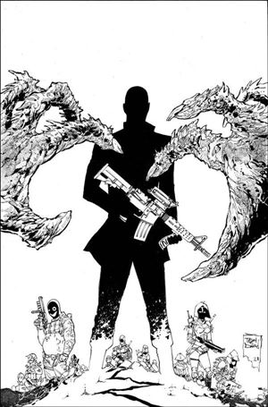 Nocterra issue 5-E Tony Daniel Blacktop Bill 1:10 B&W Virgin Cover