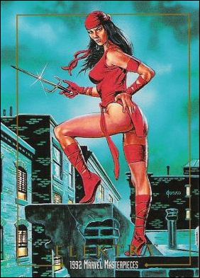 1992 Marvel Masterpieces (Base Set) card 22 Elektra