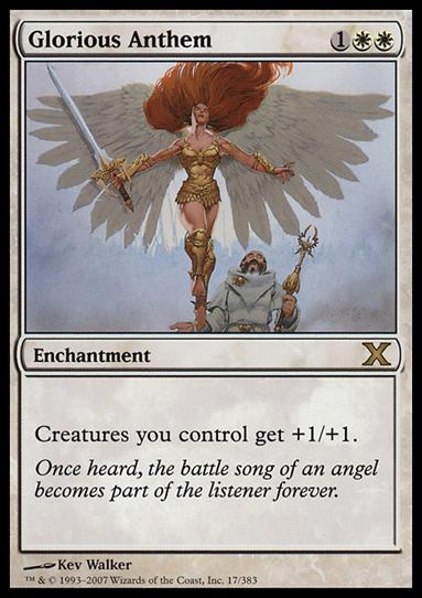 Magic the Gathering: 10th Edition (Base Set) card 17 Glorious Anthem