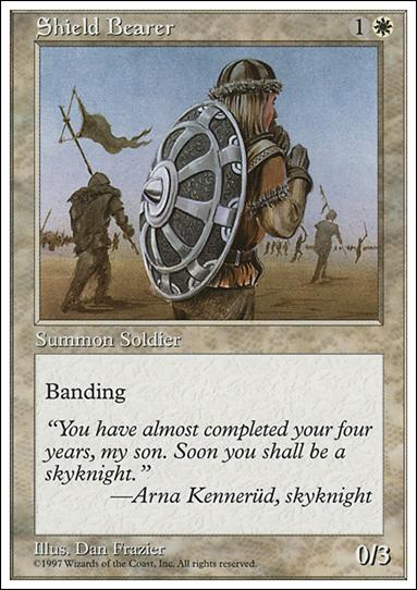 Magic the Gathering: 5th Edition (Base Set) card 62 Shield Bearer