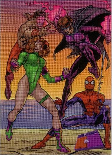 Marvel vs WildStorm (Chromium Refractor Parallel Base Set) card 53 Spider-Man/Gen 13 (Part 2)