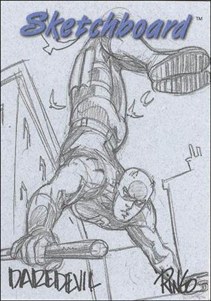 Marvel Creators Collection '98 (Sketchboard Subset) card 8 Daredevil (Blue)