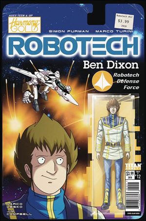 Robotech (2017) issue 12-B Blair Shedd Action Figure Cover