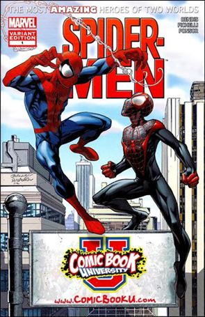Spider-Men issue 1-MD Mark Bagley Comic Book University Comics Cover