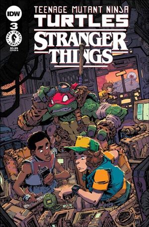 Teenage Mutant Ninja Turtles x Stranger Things issue 3-B Jorge Corona Cover