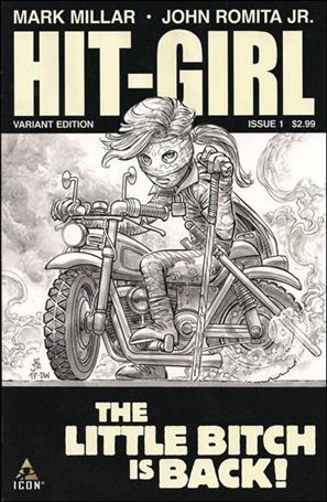 Hit-Girl (2012) issue 1-D John Romita Jr. 1:100 Sketch Cover