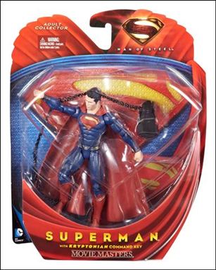 Man of Steel: Movie Masters figure 4 Superman with Kryptonian Command Key