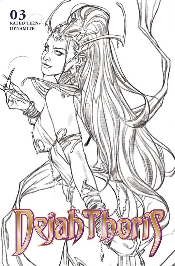 Dejah Thoris (2023) issue 3-G Joshua Swaby 1:10 Line Art Cover