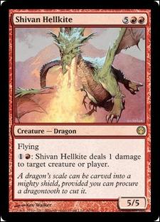 Magic the Gathering: Duel Decks: Knights vs. Dragons (Base Set) card 60 Shivan Hellkite