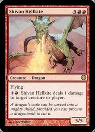 Magic the Gathering: Duel Decks: Knights vs. Dragons (Base Set) card 60 Shivan Hellkite
