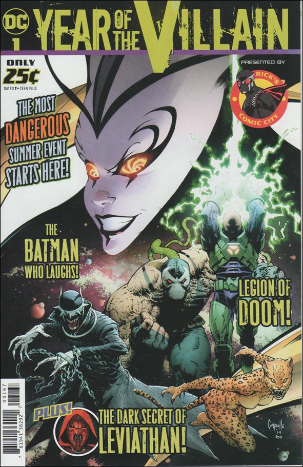 DC's Year of the Villain Special issue 1-F Greg Capullo Rick's Comics City Cover