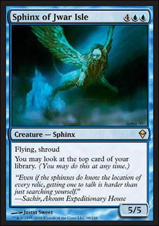 Magic The Gathering: Zendikar (Base Set) card 68 Sphinx of Jwar Isle