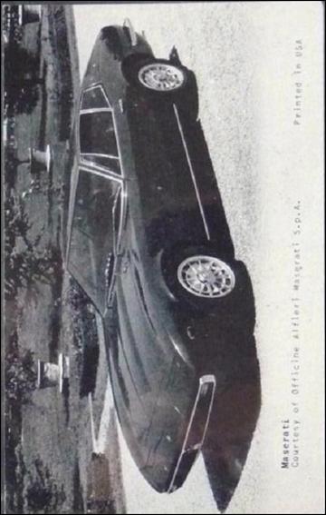 Sports Cars (1970) (Base Set) card 23 Maserati 