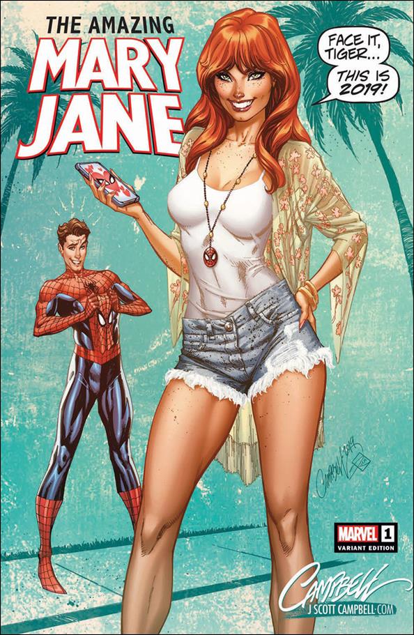 Amazing Mary Jane issue 1-M J. Scott Campbell Modern Cover 1/3000