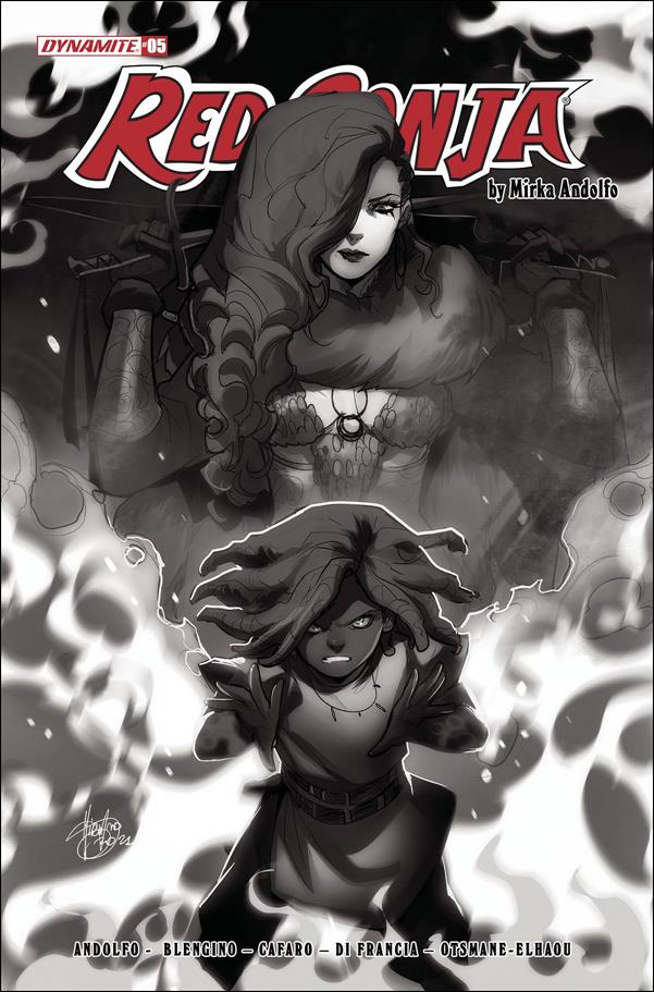 Red Sonja (2021) issue 5-H Mirka Andolfo 1:15 Black & White Cover